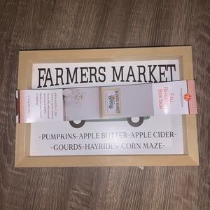 Reversible wooden farmhouse sign Thanksgiving Pumpkin Fall Halloween Coffee Tray